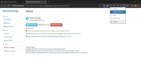 proxy switchyomega
